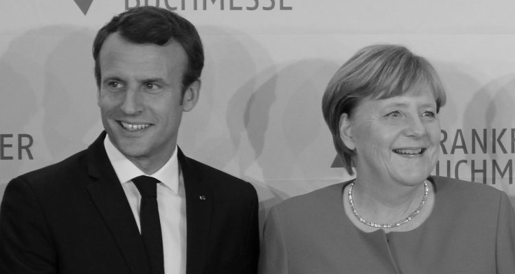 Merkel a Macron_